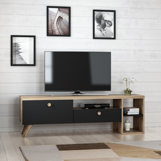 TV-taso Hanah Home Parion - musta, tammi