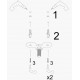 Riippuvalaisin Opviq Flower - 174-AV - Musta