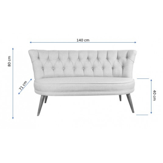 Sohva Hanah Home Richland Loveseat - kerma