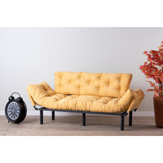 Sohva - sänky Hanah Home Nitta Triple - Sinappi