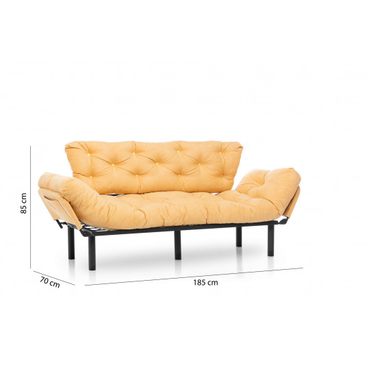 Sohva - sänky Hanah Home Nitta Triple - Sinappi
