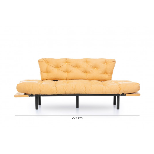 Sohva - sänky Hanah Home Nitta Triple - Sinappi
