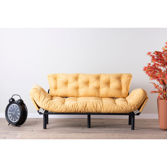 Sohva - sänky Hanah Home Nitta Triple - Sinappi