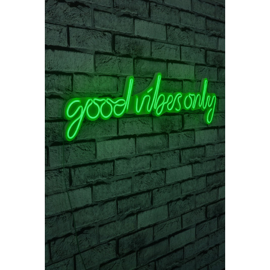 Koristeellinen LED-valaistus Wallxpert Good Vibes Only - vihreä