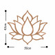 Metallikoristelu Wallxpert Lotus Flower 1 - Kupari