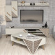 Olohuoneen kalustesarja Hanah Home Beril - Cream