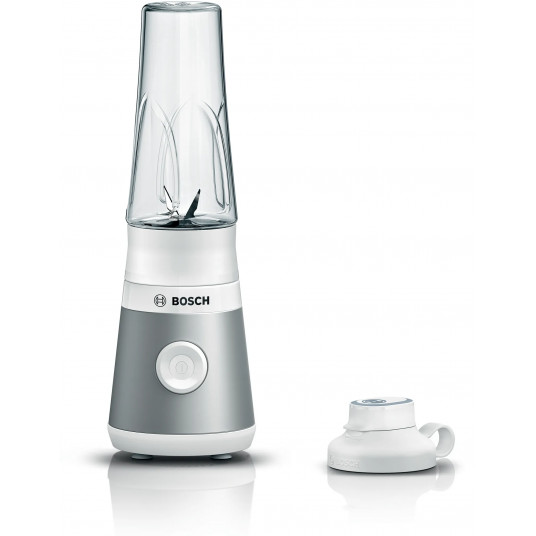 Bosch VitaPower ToGo Smoothie Maker MMB2111T Pöytälevy, 450 W, Purkin materiaali Tritan, Purkin tilavuus 0,6 L, Jäänmurskaus, Hopea