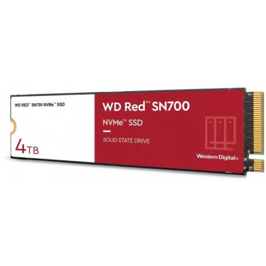 SSD|WESTTERN DIGITAL|Punainen SN700|4TB|M.2|NVMe|Kirjoitusnopeus 3100 Mt/s|Lukunopeus 3400 Mt/s|TBW 5100 Tt|WDS400T1R0C