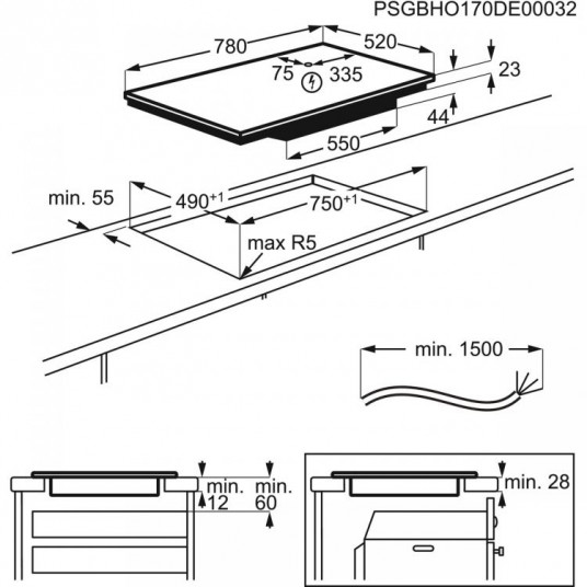 Induktioliesi Electrolux EIV854