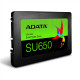 ADATA Ultimate SU650 3D NAND SSD 480 Gt, SSD muotokerroin 2,5", SSD-liitäntä SATA, kirjoitusnopeus 450 MB/s, lukunopeus 520 MB/s