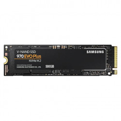 Samsung 970 Evo Plus 500 Gt, SSD-liitäntä M.2 NVME, Kirjoitusnopeus 3200 MB/s, lukunopeus 3500 MB/s