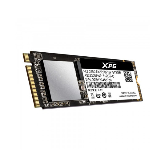 ADATA XPG SX8200 Pro 512 Gt, SSD-liitäntä M.2 NVME, Kirjoitusnopeus 2300 MB/s, lukunopeus 3500 MB/s