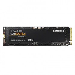 Samsung 970 Evo Plus 2000 Gt, SSD-liitäntä M.2 NVME, Kirjoitusnopeus 3300 MB/s, lukunopeus 3500 MB/s