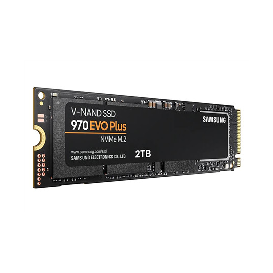 Samsung 970 Evo Plus 2000 Gt, SSD-liitäntä M.2 NVME, Kirjoitusnopeus 3300 MB/s, lukunopeus 3500 MB/s