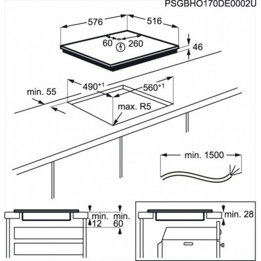 Induktioliesi AEG IKB64301XB