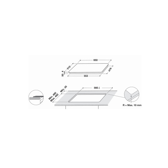 Induktioliesi WF S9365 BF/IXL