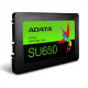 ADATA Ultimate SU650 3D NAND SSD 960 Gt, SSD muotokerroin 2,5", SSD-liitäntä SATA, Kirjoitusnopeus 450 MB/s, Lukunopeus 520 MB/s