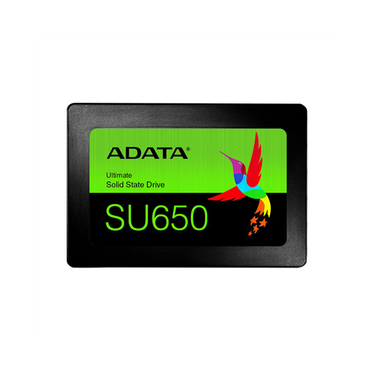 ADATA Ultimate SU650 3D NAND SSD 960 Gt, SSD muotokerroin 2,5", SSD-liitäntä SATA, Kirjoitusnopeus 450 MB/s, Lukunopeus 520 MB/s