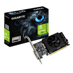 Grafiikkakortti|GIGABYTE|NVIDIA GeForce GT 710|2 Gt | 64 bittiä|PCIE 2.0 8x|GDDR5|Muisti 5010 MHz|GPU 954 MHz|Yksipaikkainen tuuletin|1xDVI|1xHDMI|GV-N710D5-2GL