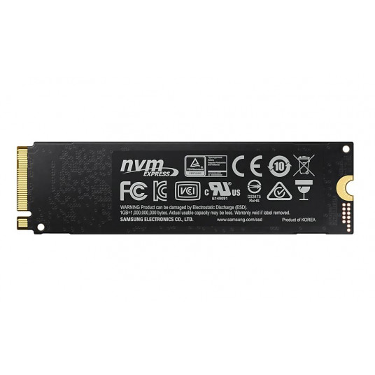 Samsung 970 Evo Plus 1000 Gt, SSD-liitäntä M.2 NVME, Kirjoitusnopeus 3300 MB/s, lukunopeus 3500 MB/s