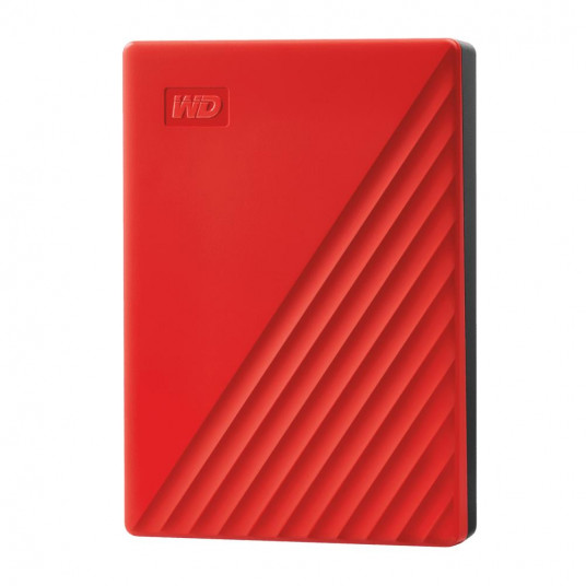 Ulkoiset kiintolevy (HDD)|WESTERN DIGITAL|My Passport|4TB|USB 2.0|USB 3.0|USB 3.2|Väri punainen|WDBPKJ0040BRD-WESN
