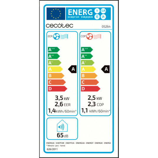 Mobiilihoitoaine Cecotec ForceClima 12250 SmartHeating