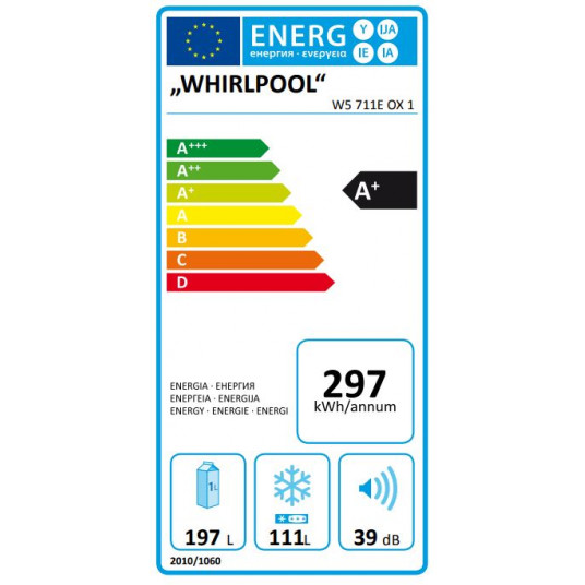 Jääkaappi Whirlpool W5 711E OX 1