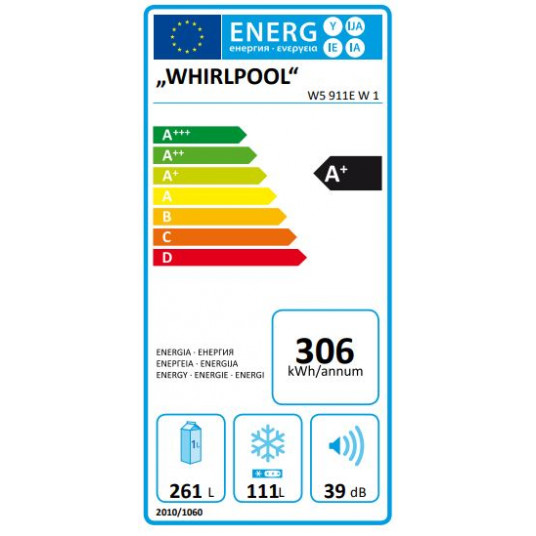 Jääkaappi Whirlpool W5 911E W 1