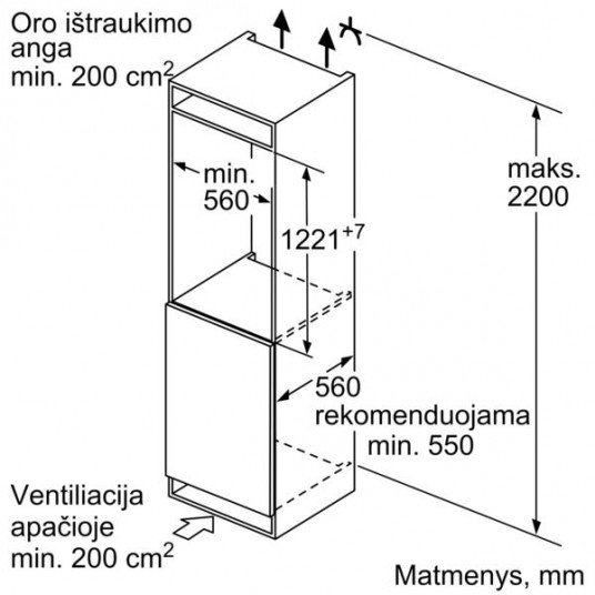 Sisäänrakennettu jääkaappi Bosch KIR41AFF0