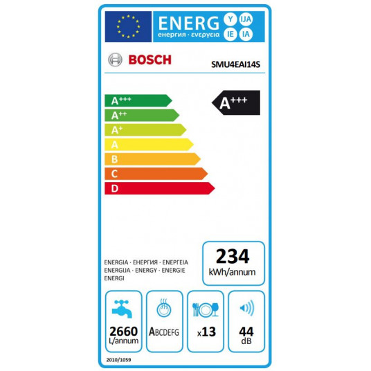 Sisäänrakennettu astianpesukone Bosch SMU4EAI14S