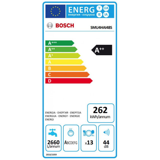 Sisäänrakennettu astianpesukone Bosch SMU4HAI48S