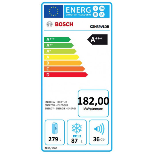 Jääkaappi Bosch KGN39VLDB