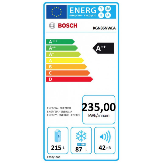 Jääkaappi Bosch KGN36NWEA