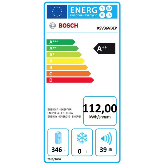 Jääkaappi Bosch KSV36VBEP