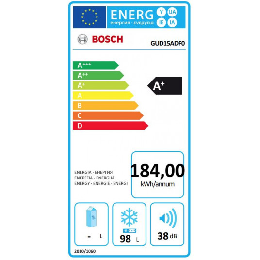 Pakastin Bosch GUD15ADF0