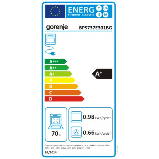 Uuni Gorenje BPS737E301BG