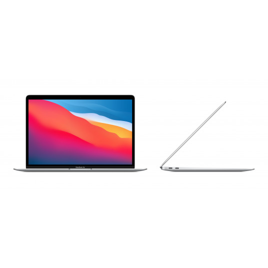 Kannettava tietokone Apple MacBook Air Silver, 13,3", IPS, Apple M1, 8 Gt, SSD 512 Gt, Apple M1 8-core GPU, macOS, Keyboard Ru.