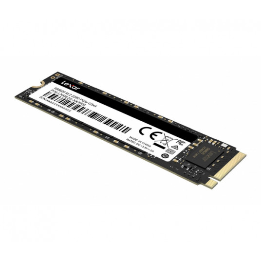 Lexar SSD NM620 256 Gt, SSD-muoto M.2 2280, SSD-liitäntä PCIe Gen3x4, Kirjoitusnopeus 1300 MB/s, lukunopeus 3000 MB/s