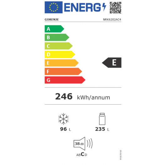 Jääkaappi Gorenje NRK6202AC4