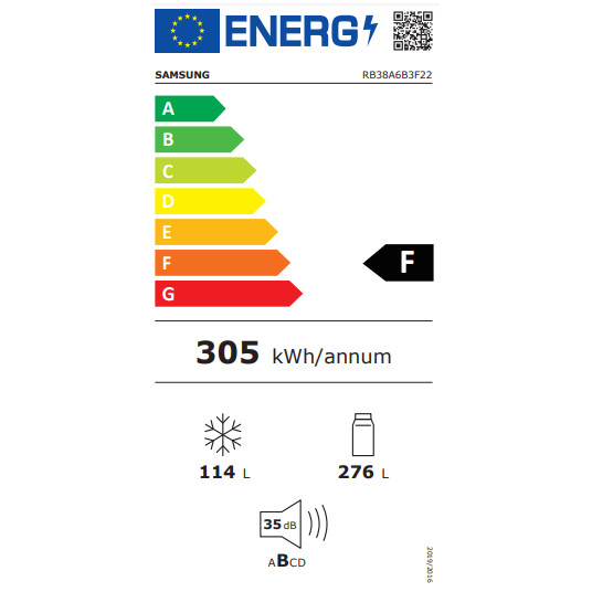 Jääkaappi Samsung RB38A6B3F22/EF