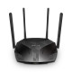 Mercusys AX1800 Dual-Band WiFi 6 Reititin MR70X 802.11ax, 1201+574 Mbit/s, 10/100/1000 Mbit/s, Ethernet LAN (RJ-45) portit 3, Antennityyppi 4xKiinteä, Musta