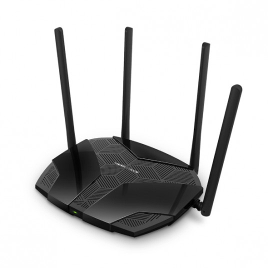 Mercusys AX1800 Dual-Band WiFi 6 Reititin MR70X 802.11ax, 1201+574 Mbit/s, 10/100/1000 Mbit/s, Ethernet LAN (RJ-45) portit 3, Antennityyppi 4xKiinteä, Musta