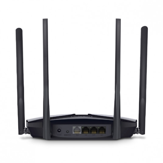 Mercusys AX1800 Dual-Band WiFi 6 Reititin MR70X 802.11ax, 1201+574 Mbit/s, 10/100/1000 Mbit/s, Ethernet LAN (RJ-45) portit 3, Antennityyppi 4xKiinteä, Musta