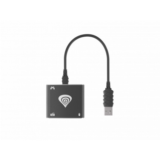 Adapteri Genesis TIN 200 hiiri/näppäimistö XboxONE/PS4/PS3/kytkinkonsoliin, musta