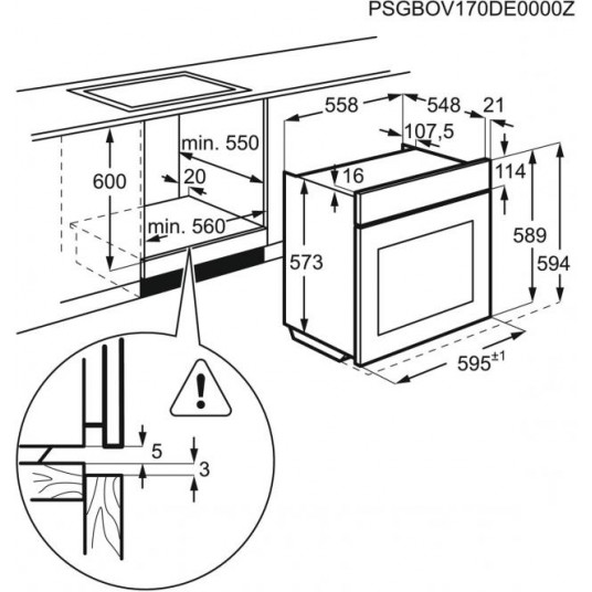 Uuni ELECTROLUX EOD6P60X