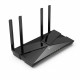 TP-Link Archer AX23 AX1800 Dual-Band Wi-Fi 6 -reititin, 574 Mbps 2,4 GHz:llä + 1201 Mbps 5 GHz:llä, 802,3 at POE ja 12 V DC, 4x sisäiset antennit