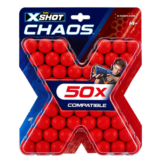 X-SHOT patruunat Blaster Chaos, 50 kpl, 36327