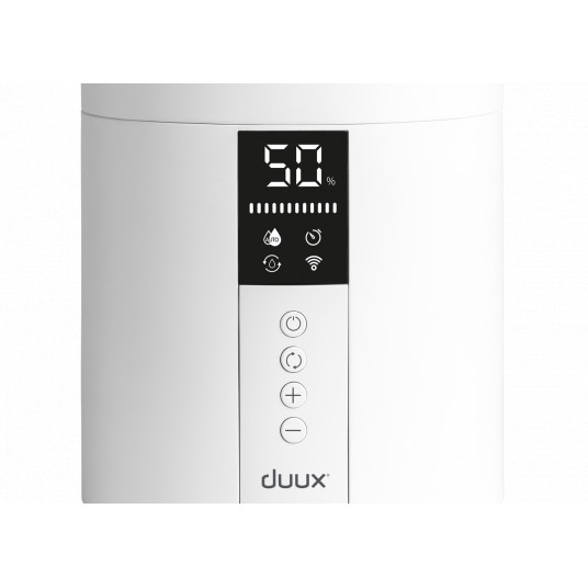 Duux Humidifier Gen 2 Beam Mini Smart 20 W, Vesisäiliön tilavuus 3 L, Soveltuu enintään 30 m²:n huoneisiin, Ultraääni, Kostutuskapasiteetti 300 ml/h, Valkoinen