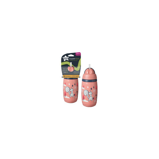 TOMMEE TIPPEE termospullo oljilla ERISTETTY OLLI 266ml, 12m+, pinkki, 447825