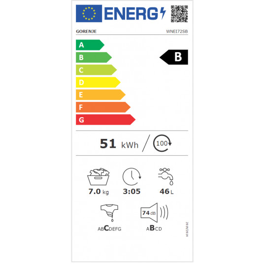 Pyykinpesukone GORENJE WNEI72SB